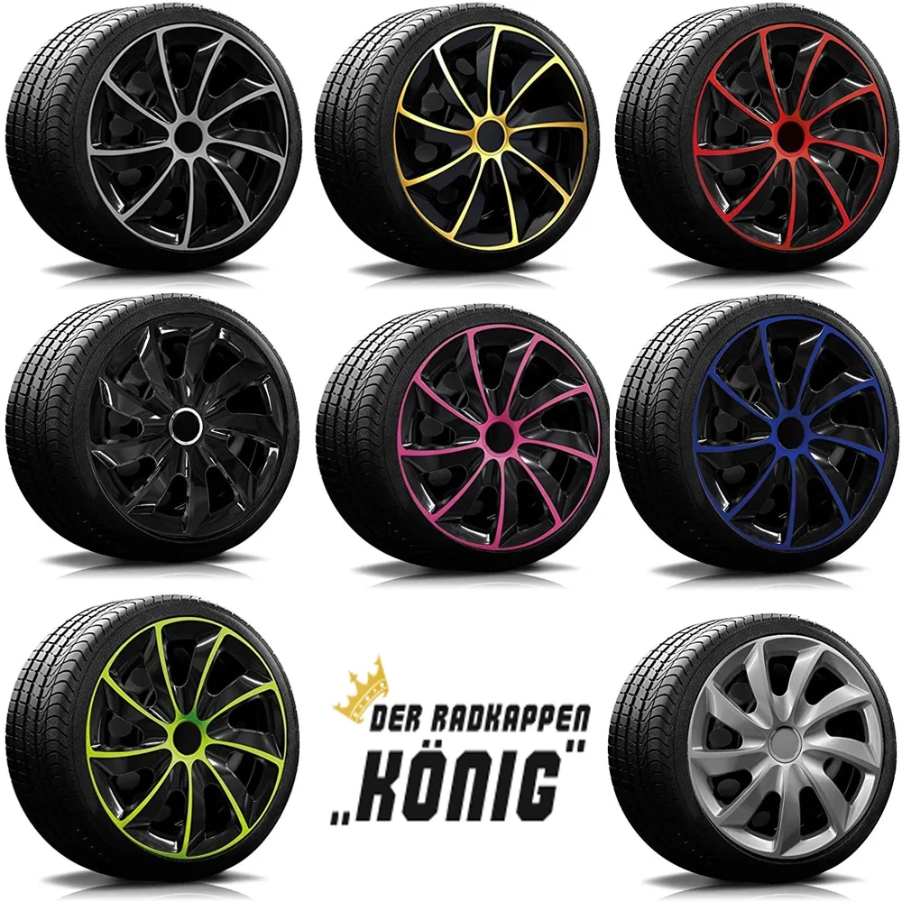 Radkappen König Nr. 2 Multi-Color Line Radzierblenden Set